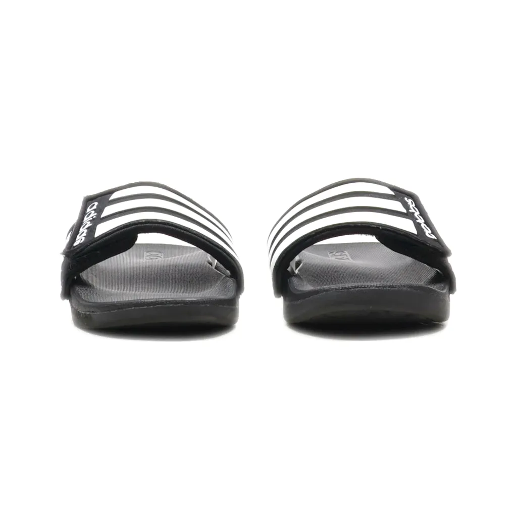 Adidas Adilette Flat Sandals Leather Black Colour For Kids