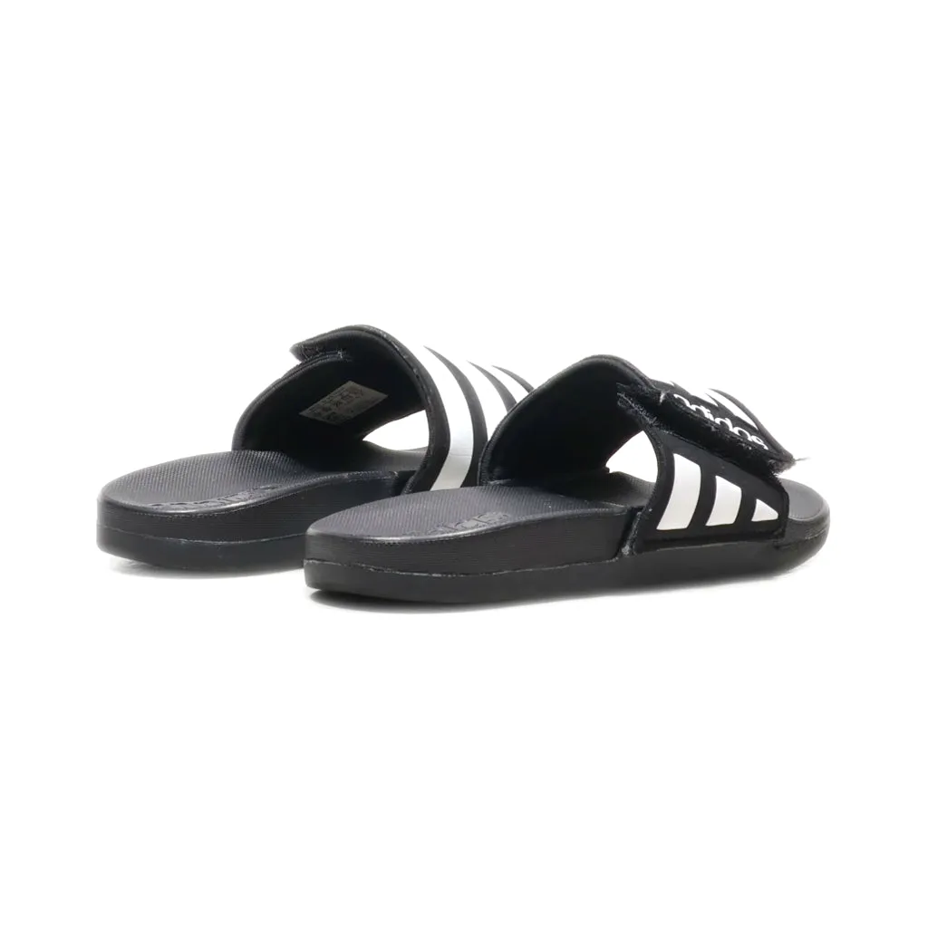 Adidas Adilette Flat Sandals Leather Black Colour For Kids