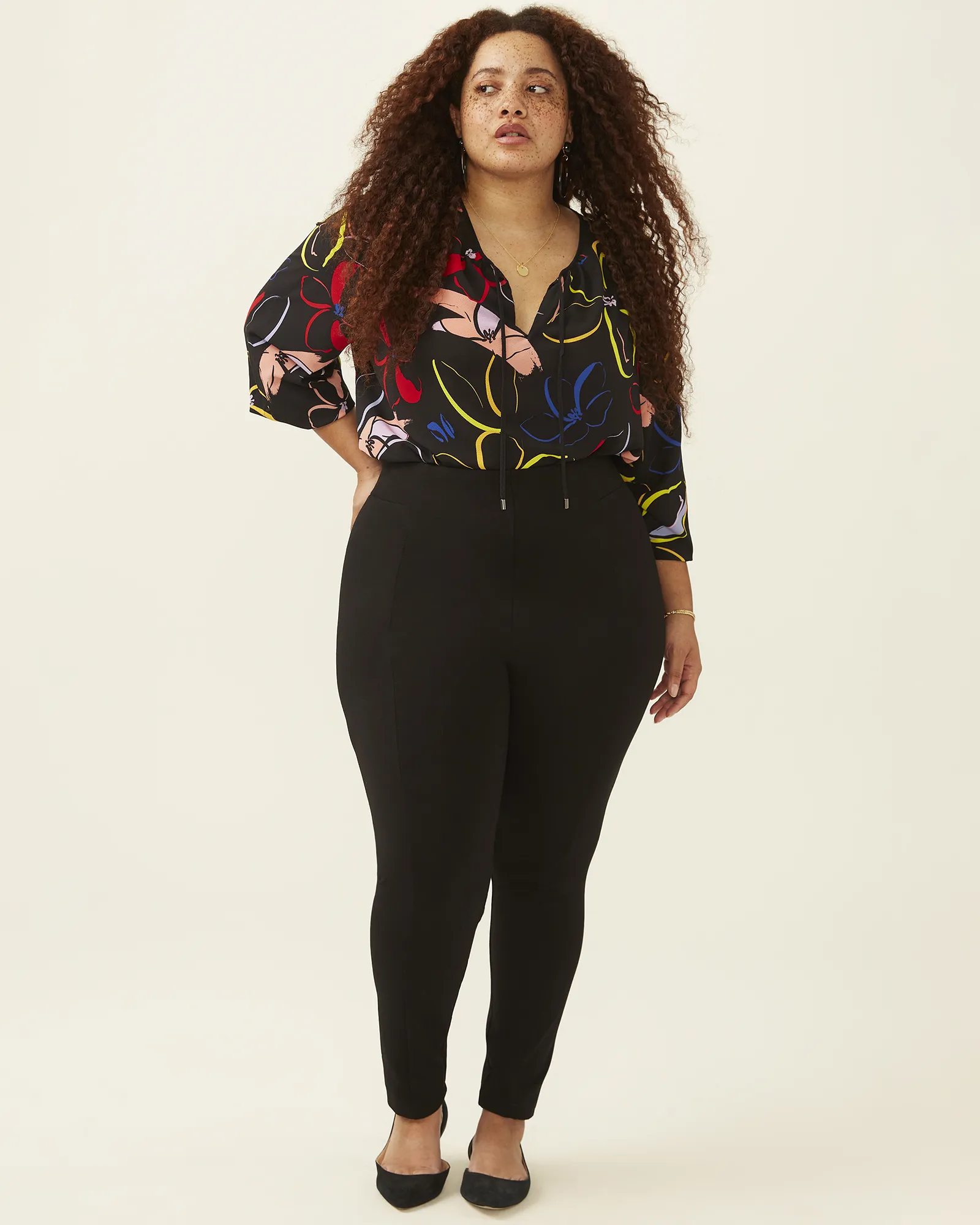 Ashlynn Ponte Pant | Black