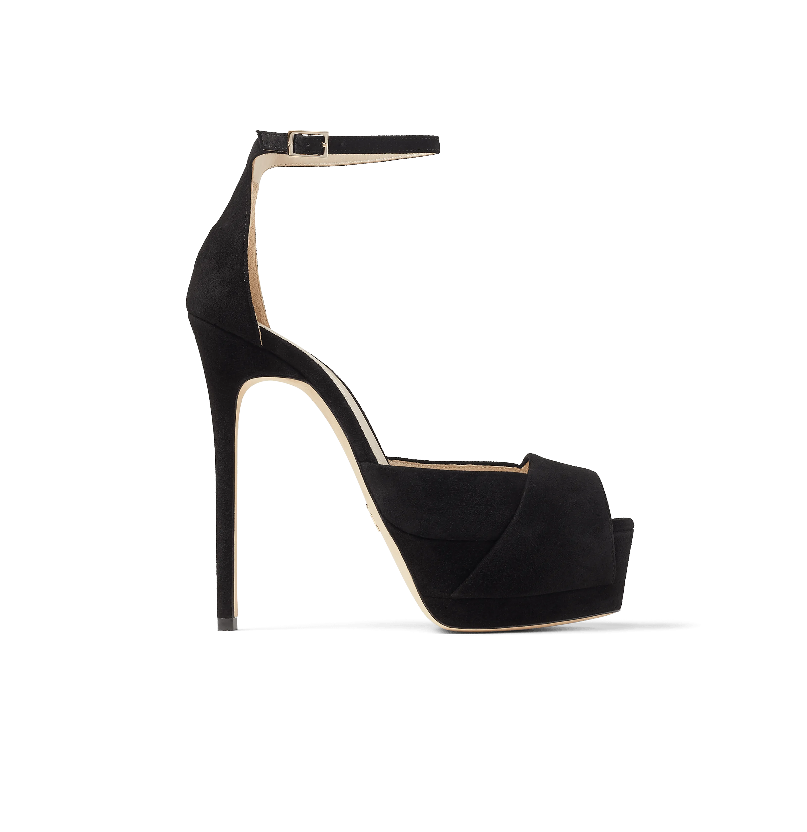 Black Suede Platform Sandals