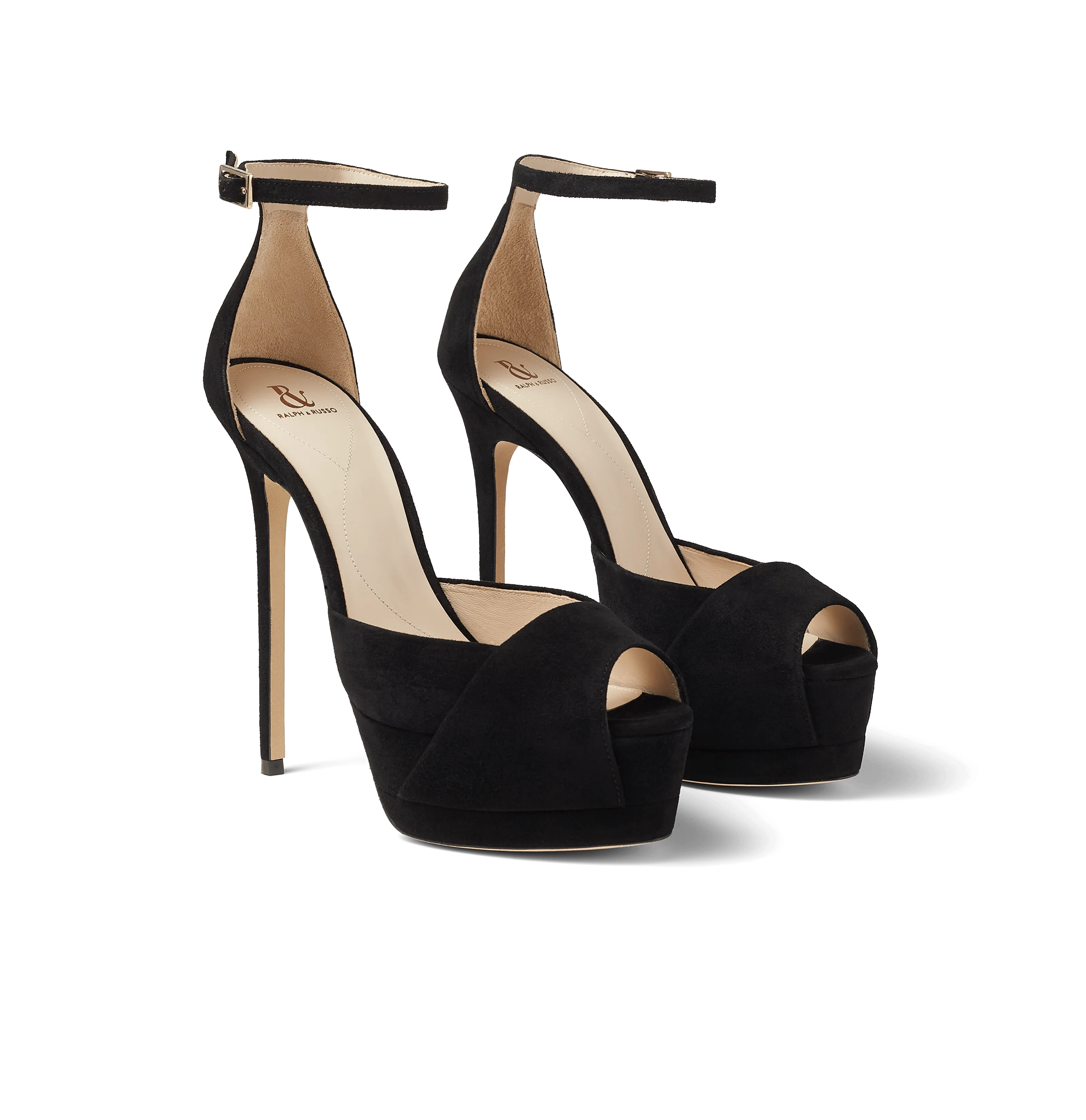 Black Suede Platform Sandals
