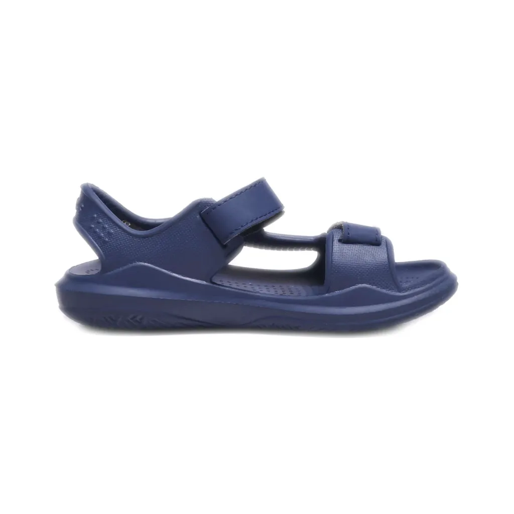 Crocs Swiftwater Expedition Flat Sandals Rubber Blue Colour For Kids