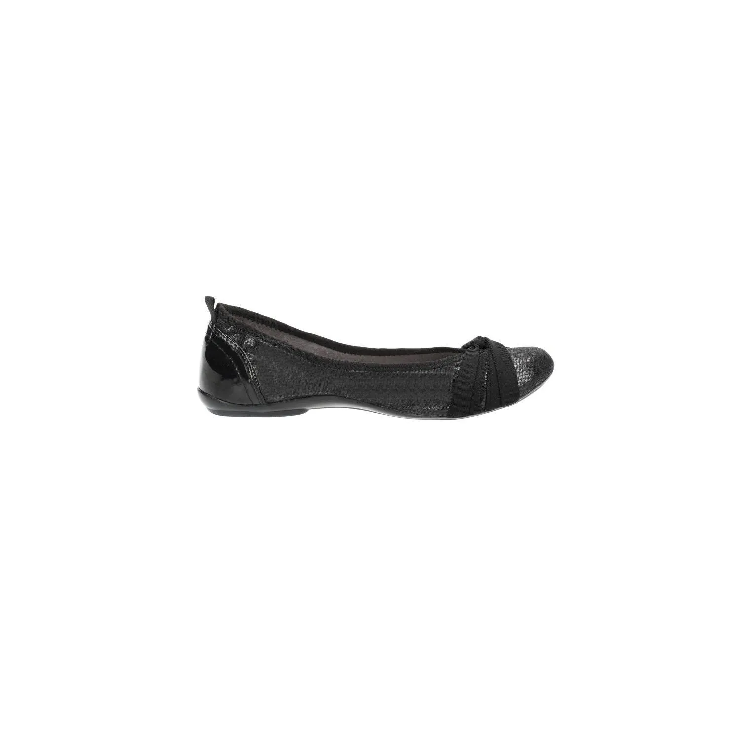 Dkny Casual Slipon Ballerinas Fabric Black Colour For Women
