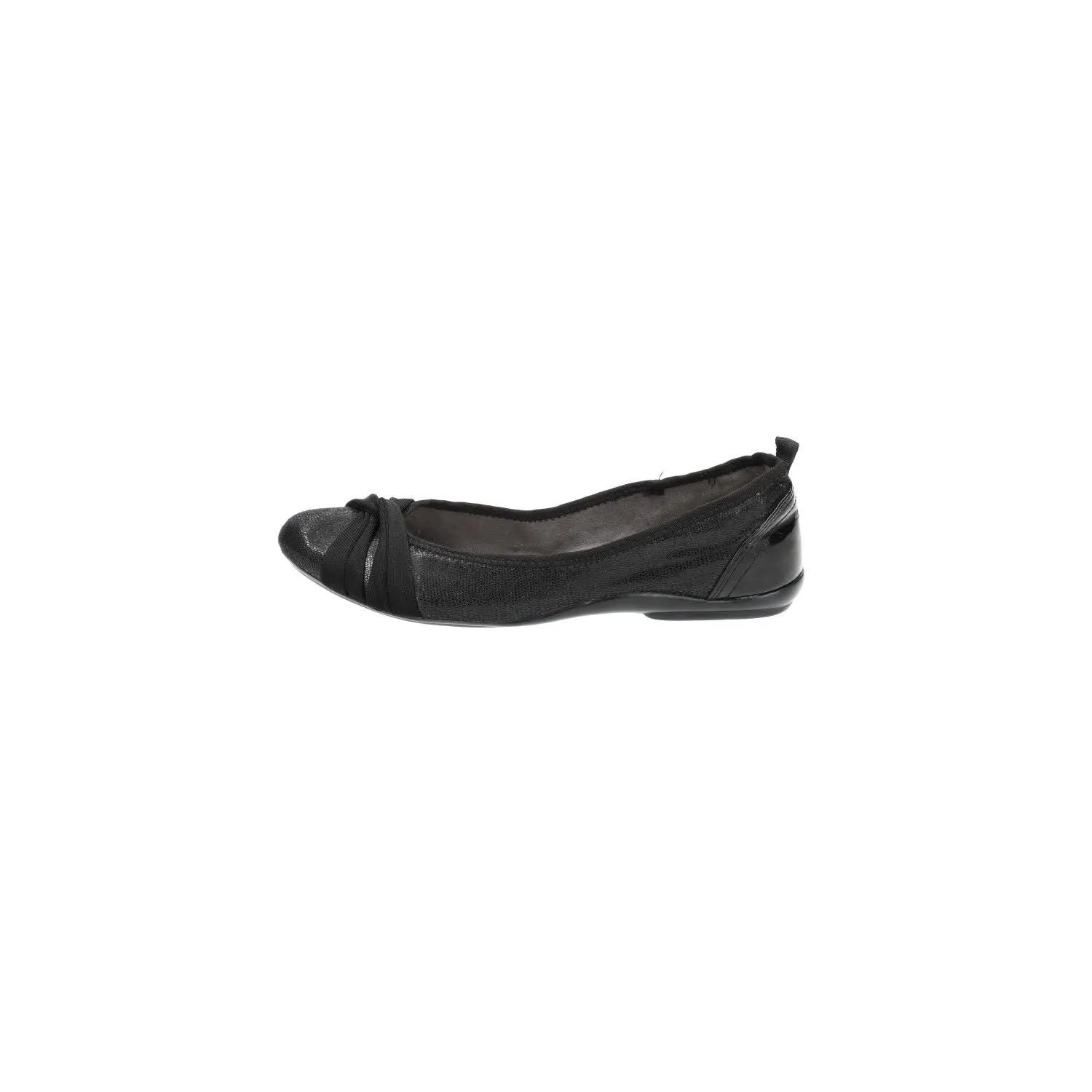 Dkny Casual Slipon Ballerinas Fabric Black Colour For Women