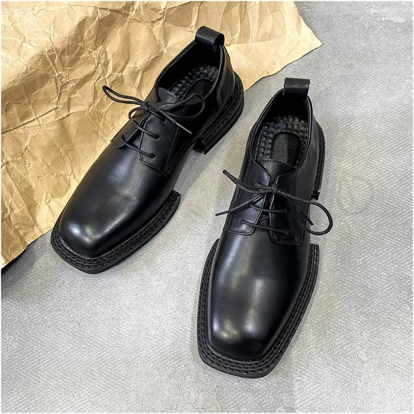 Dress Shoes for Men Men's Leather Loafers Elegant Business Casual Dress Shoes for Weddings and Parties