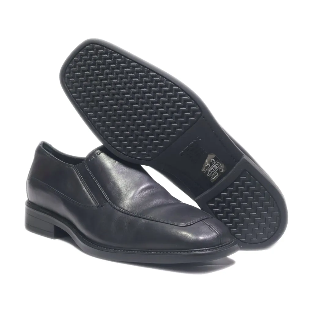 Geox Slip Ons Leather Black Colour For Men