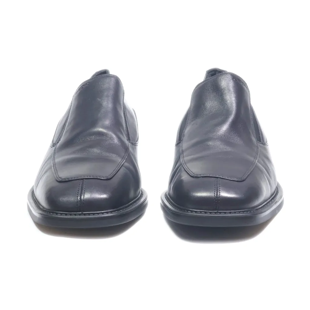 Geox Slip Ons Leather Black Colour For Men
