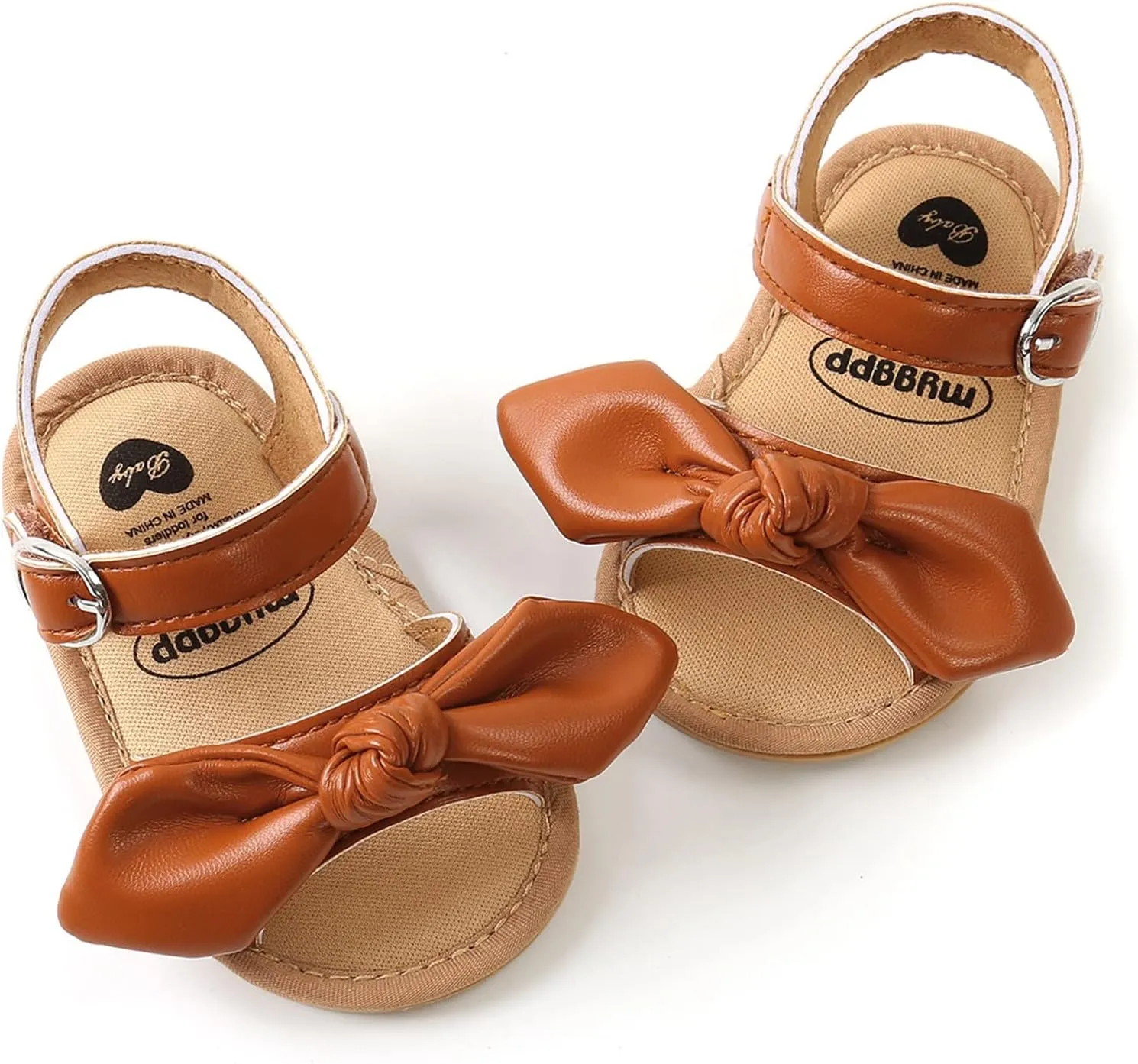 Girl Sandals Size 13 Bowknot Prewalker Walkers 0-18M First Kids Sandals Barefoot Non-Slip Bots Flip Flops