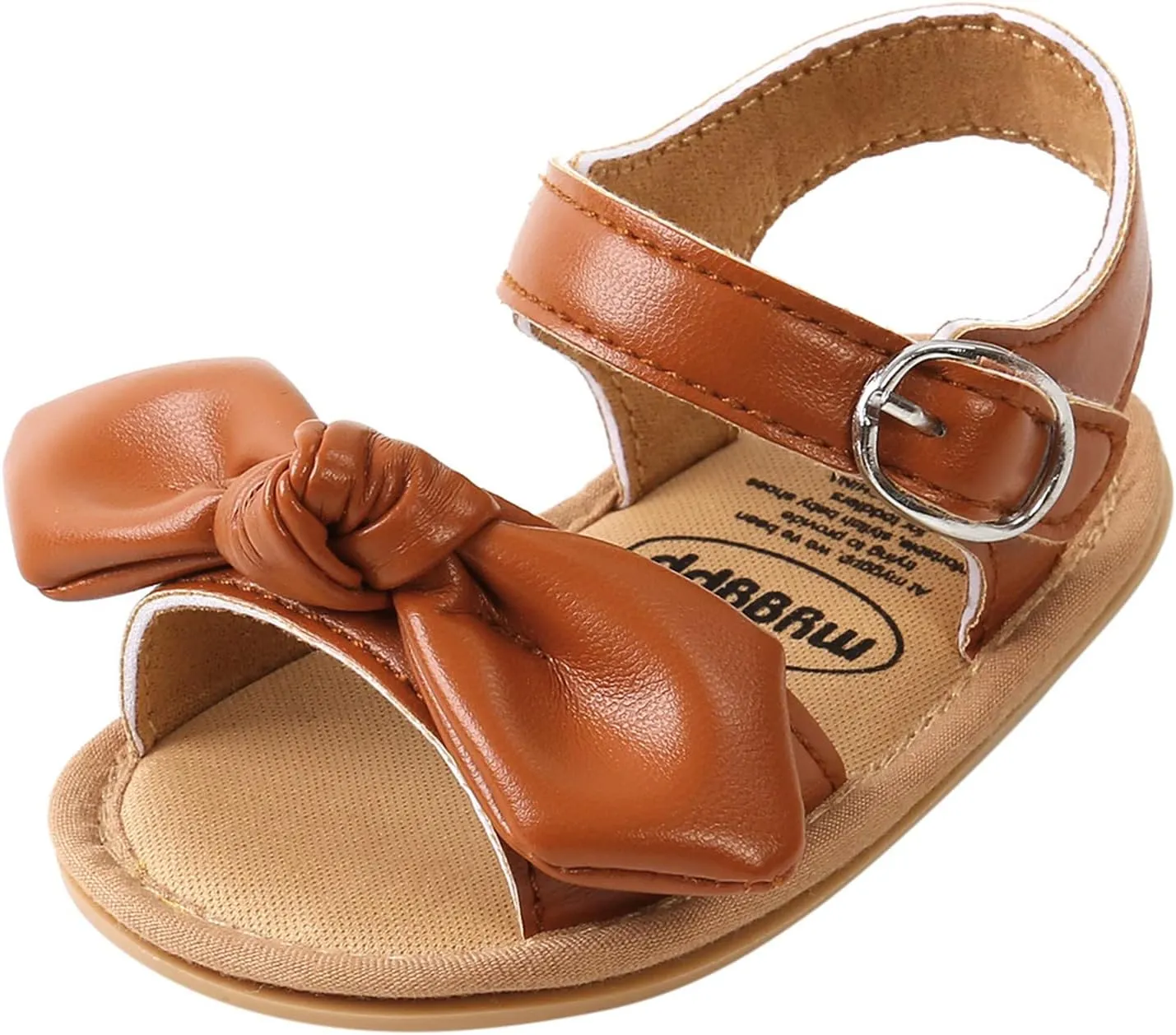 Girl Sandals Size 13 Bowknot Prewalker Walkers 0-18M First Kids Sandals Barefoot Non-Slip Bots Flip Flops