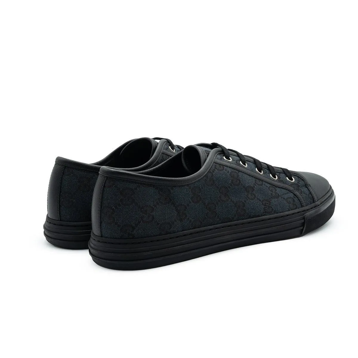 Gucci Gg Low-Top Sneakers Fabric Black Colour For Men