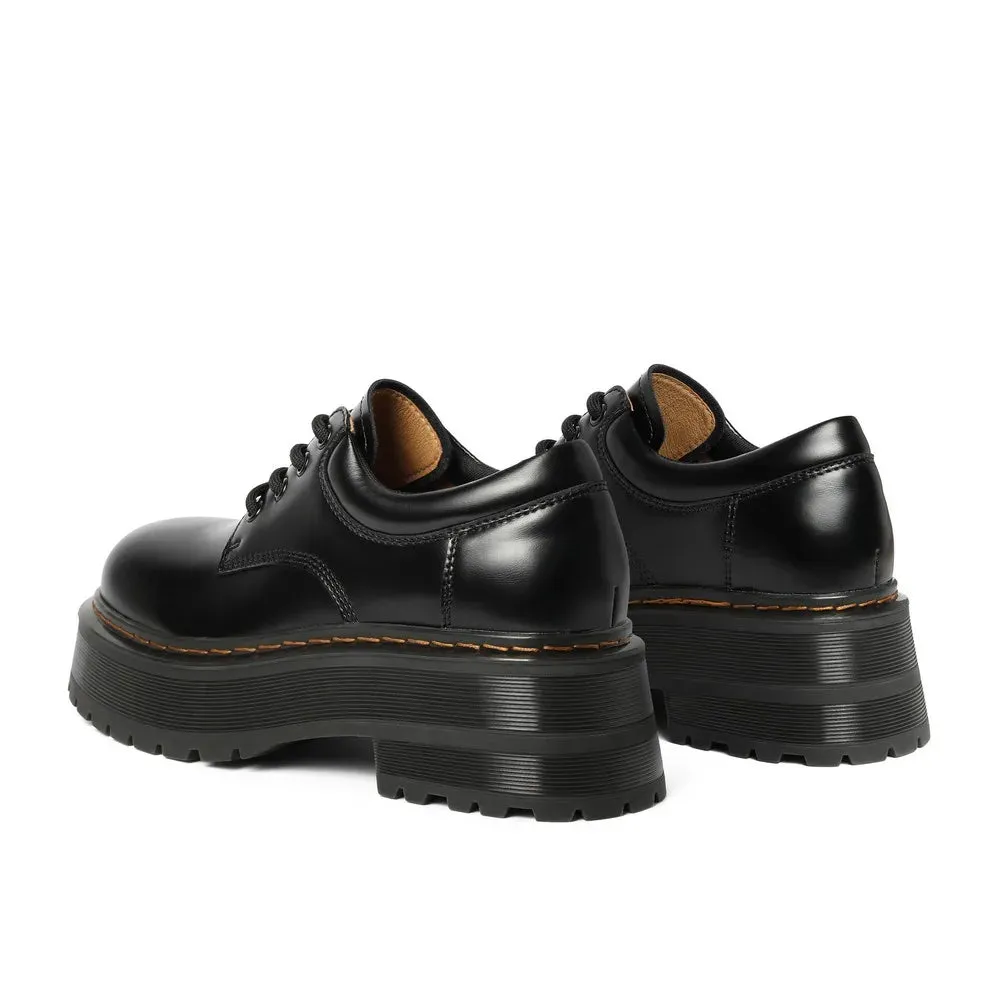Hnzxzm Women Shoes Autumn Round Toe Black Flat Loafers with Leather Casual Female Sneakers Ladies Footwear Oxfords Clogs Platform Shoes