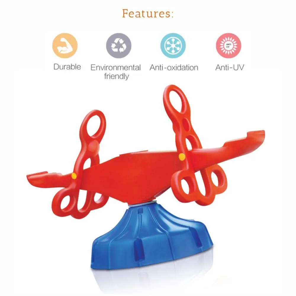 Ok Play Spin O Round, Fun Station, Swing, See Saw Toy, Red & Blue, 5 To 10 Years