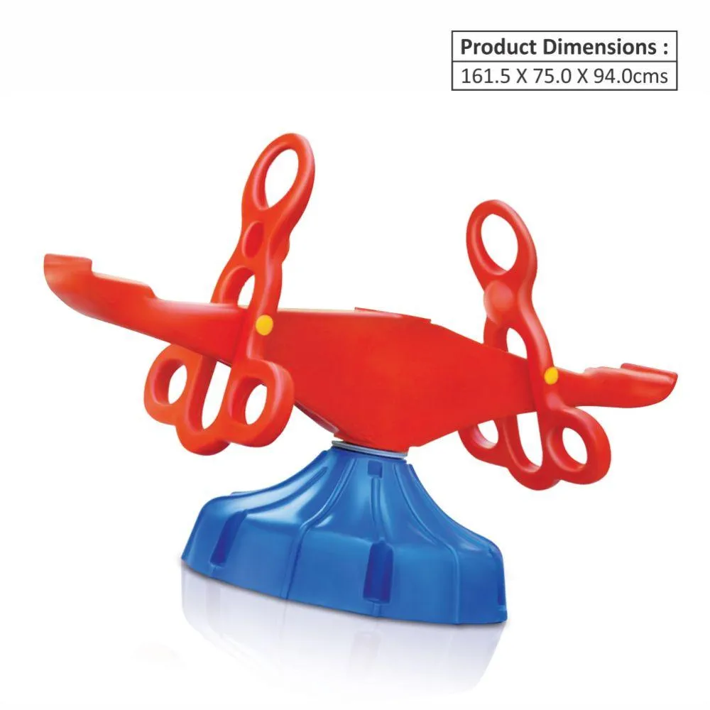 Ok Play Spin O Round, Fun Station, Swing, See Saw Toy, Red & Blue, 5 To 10 Years