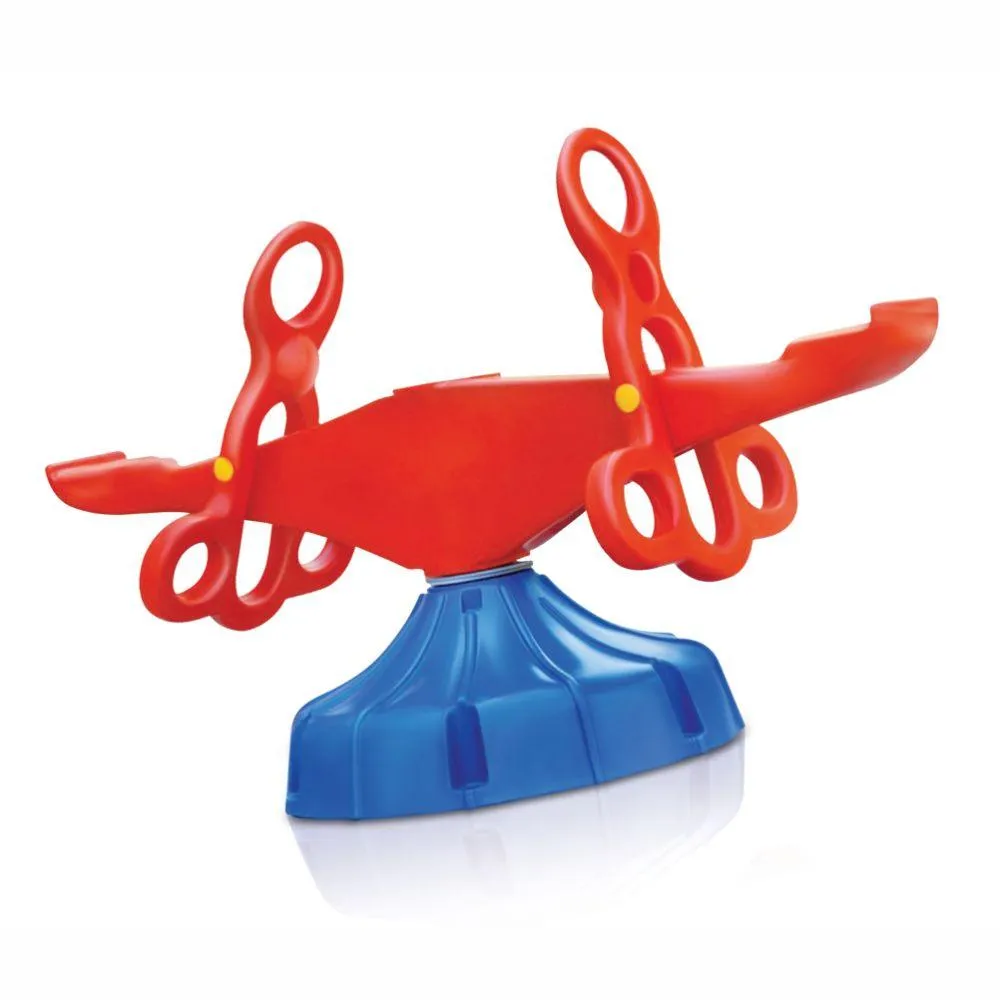 Ok Play Spin O Round, Fun Station, Swing, See Saw Toy, Red & Blue, 5 To 10 Years
