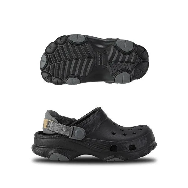 UNISEX BLACK CLASSIC ALL TERRAIN KIDS CROCSLCROCS